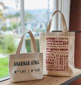 Santa Barbara Coordinates Petite Canvas Tote