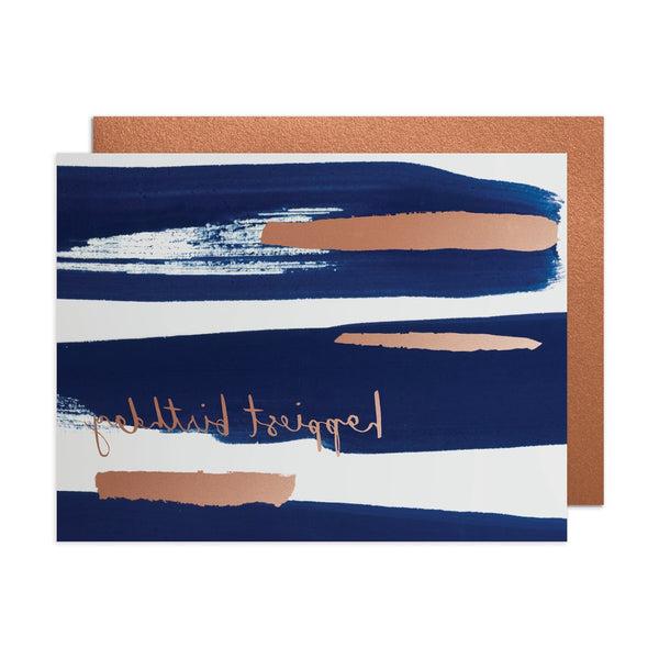 Happiest Birthday Navy Note Card