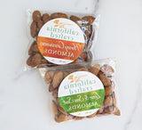 California crafted almonds - lime & sea salt, honey cinnamon flavors