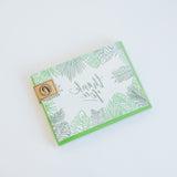 Green Leaf Thank You Cards