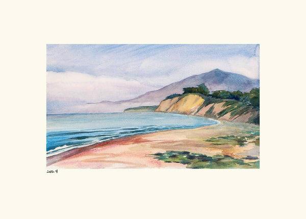 Beach & Cliffs Note Card