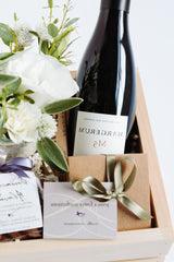 Petite Chocolate Wine + Flowers Gift Box